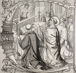 La Misa de San Gregorio Magno y la aparición de Jesucristo como El Hombre de los Dolores, de 